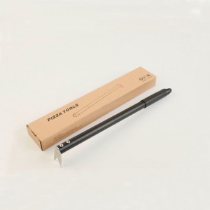 Στροφή πίτσα πιρούνια πίτσα πίτσα Turner αλουμινίου λαβές ψωμί ανθεκτικό εύκολο να αποθηκεύσει&μεταφορά κουζίνας και εργαλείο ψησίματος, μαύρο