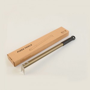 Pizza Fork ανοξείδωτο χάλυβα πίτσα flipper turner 43cm/16,9 ιντσών μακρά λαβή Pizza spinning πιρούνι για φούρνο πίτσας/grill, εύκολο να γυρίσει φλούδα για πίτσα