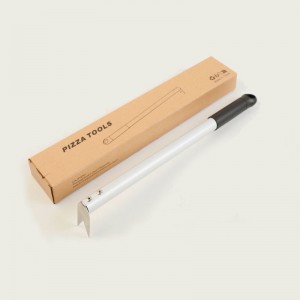 Στροφή πίτσα πιρούνια πίτσα πίτσα Turner αλουμινίου λαβές ψωμί ανθεκτικό εύκολο στην αποθήκευση&μεταφορά κουζίνας και εργαλείο ψησίματος, ασήμι